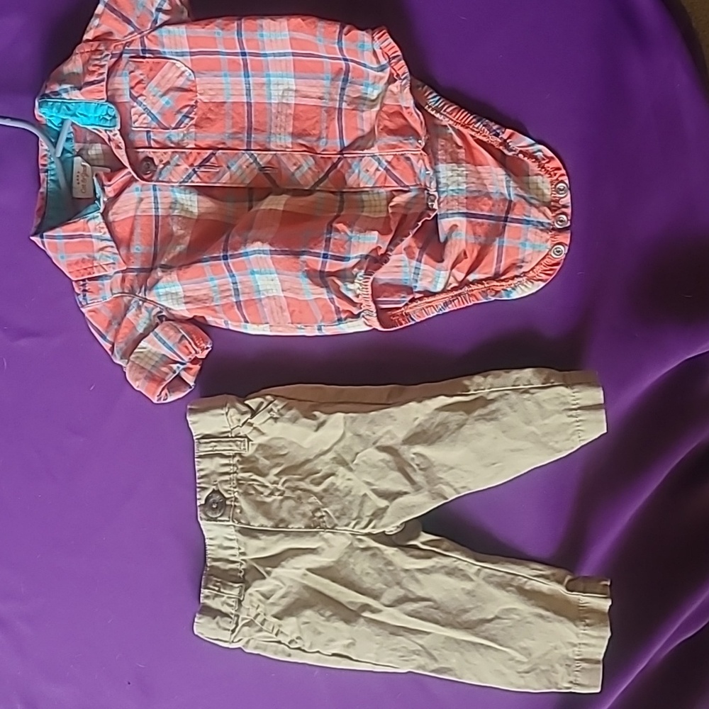 Cat & Jack orange outfit